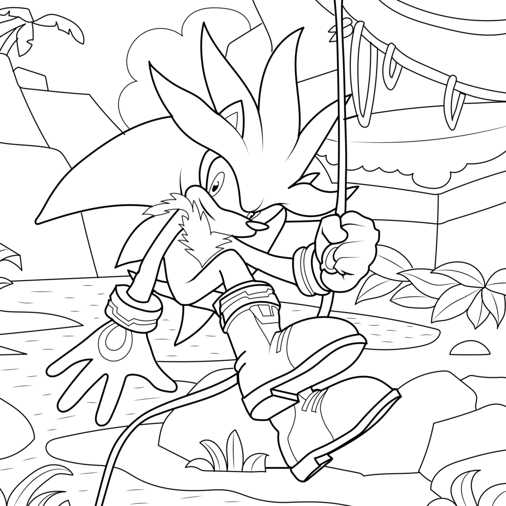 sonic coloring pages all characters