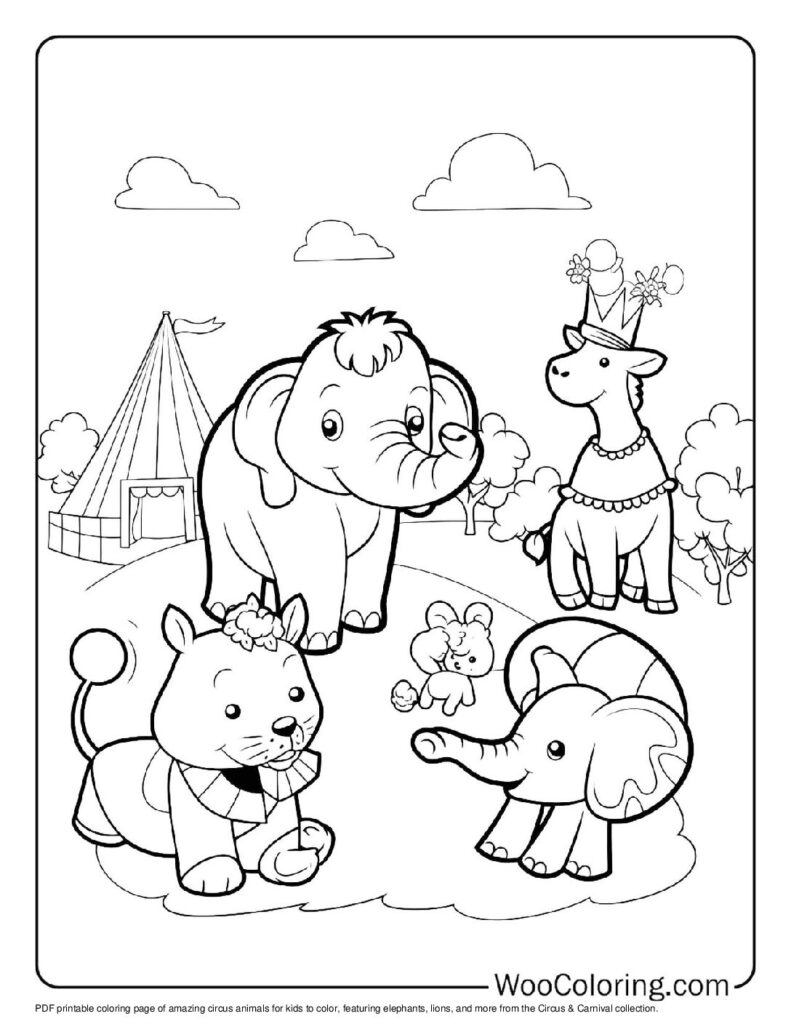 100 Circus Carnival Coloring Pages Free PDF To Print Woo Coloring