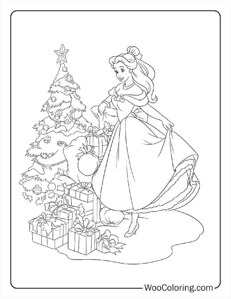 100 Disney Christmas Coloring Pages Free PDF To Print Woo Coloring