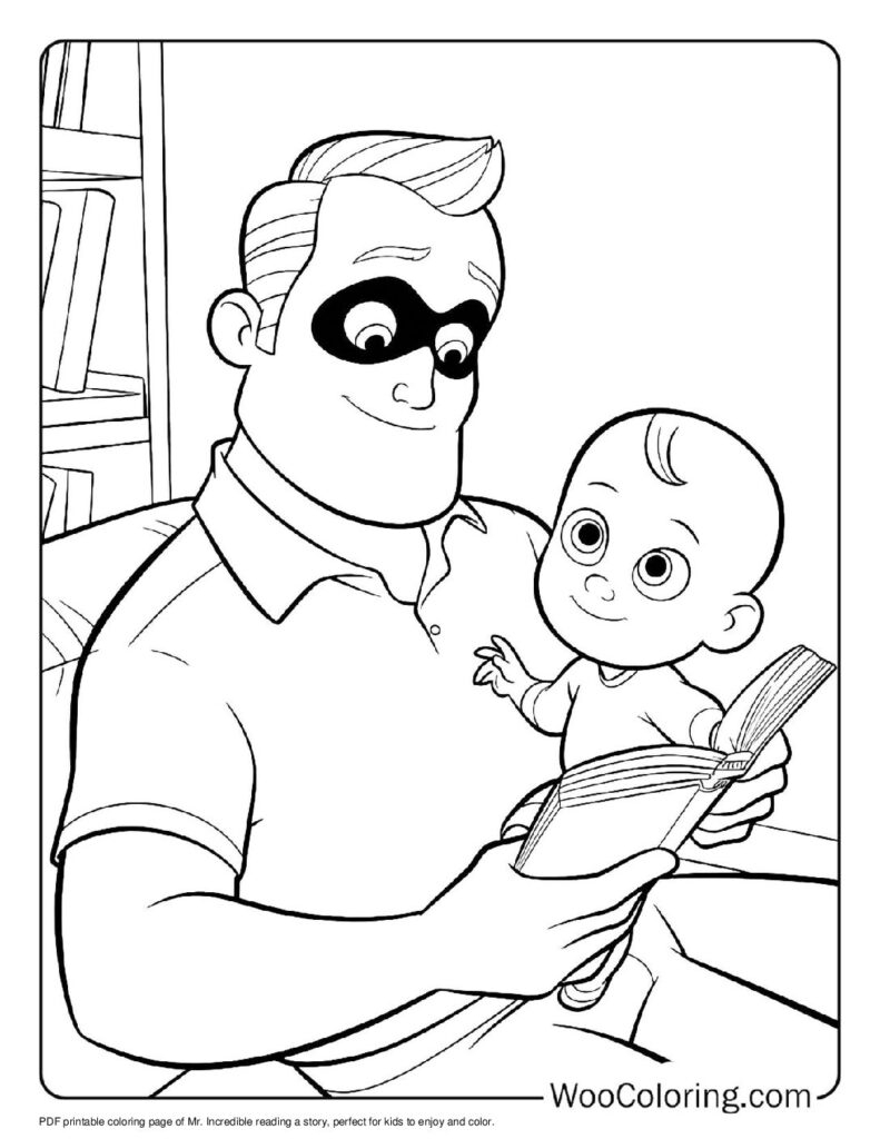 incredibles characters coloring pages
