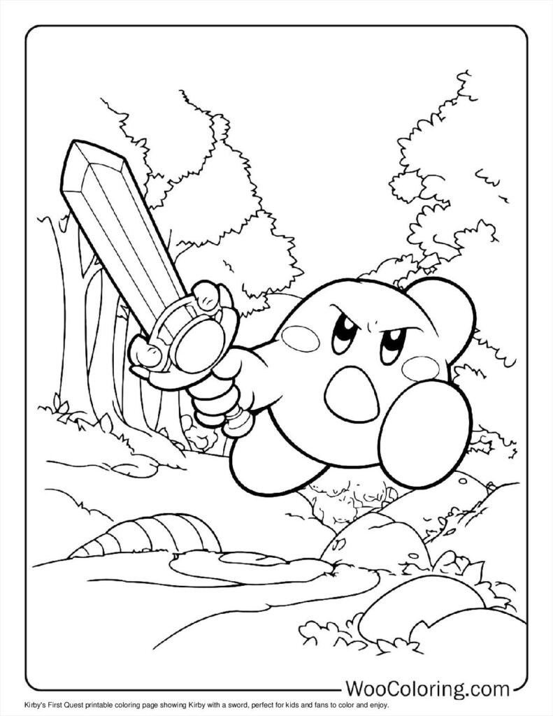 100 Kirby Coloring Pages Free PDF To Print Woo Coloring