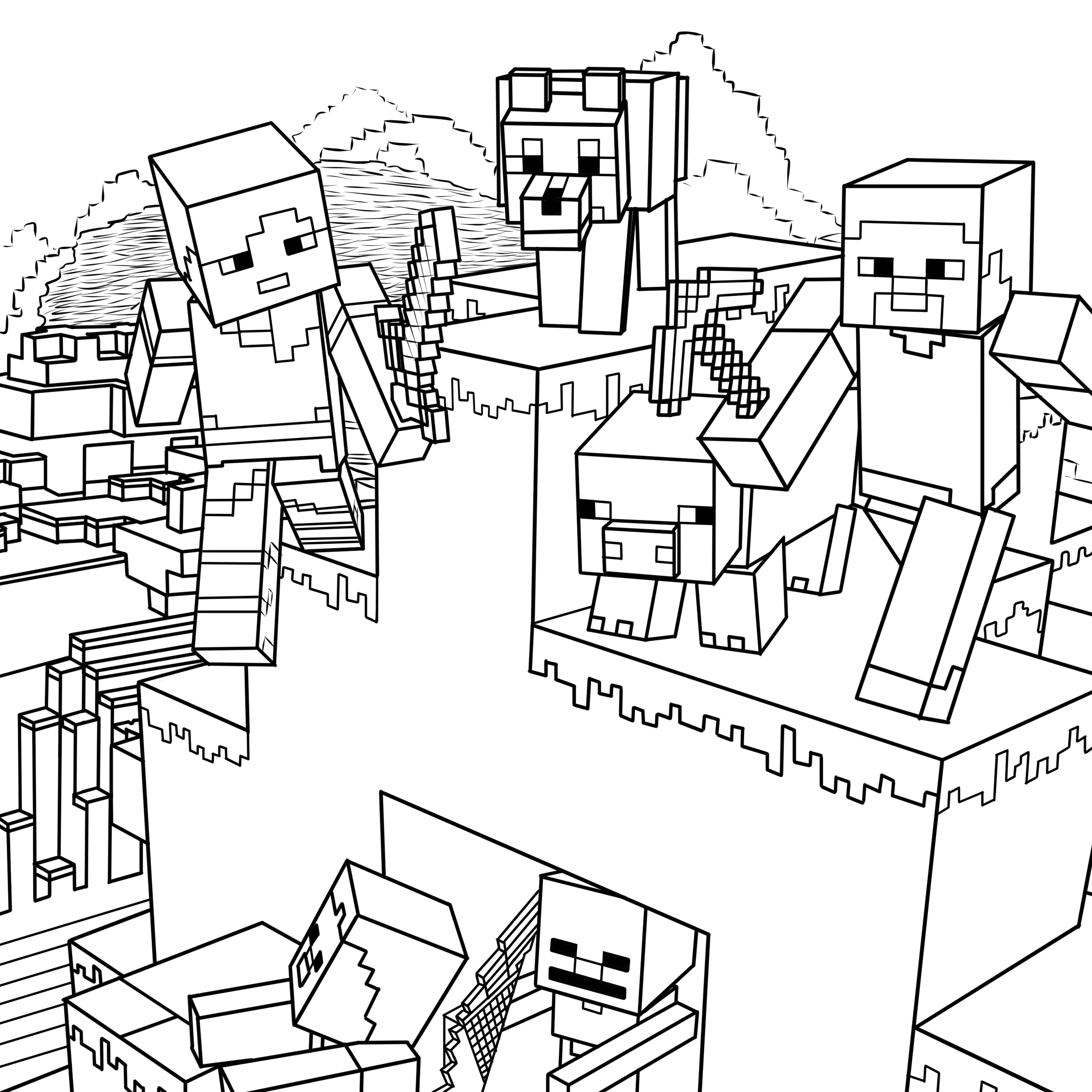 12 Minecraft Coloring Pages For Little Minecrafters TheToyZone 12 Minecraft Coloring Pages For Little Minecrafters TheToyZone