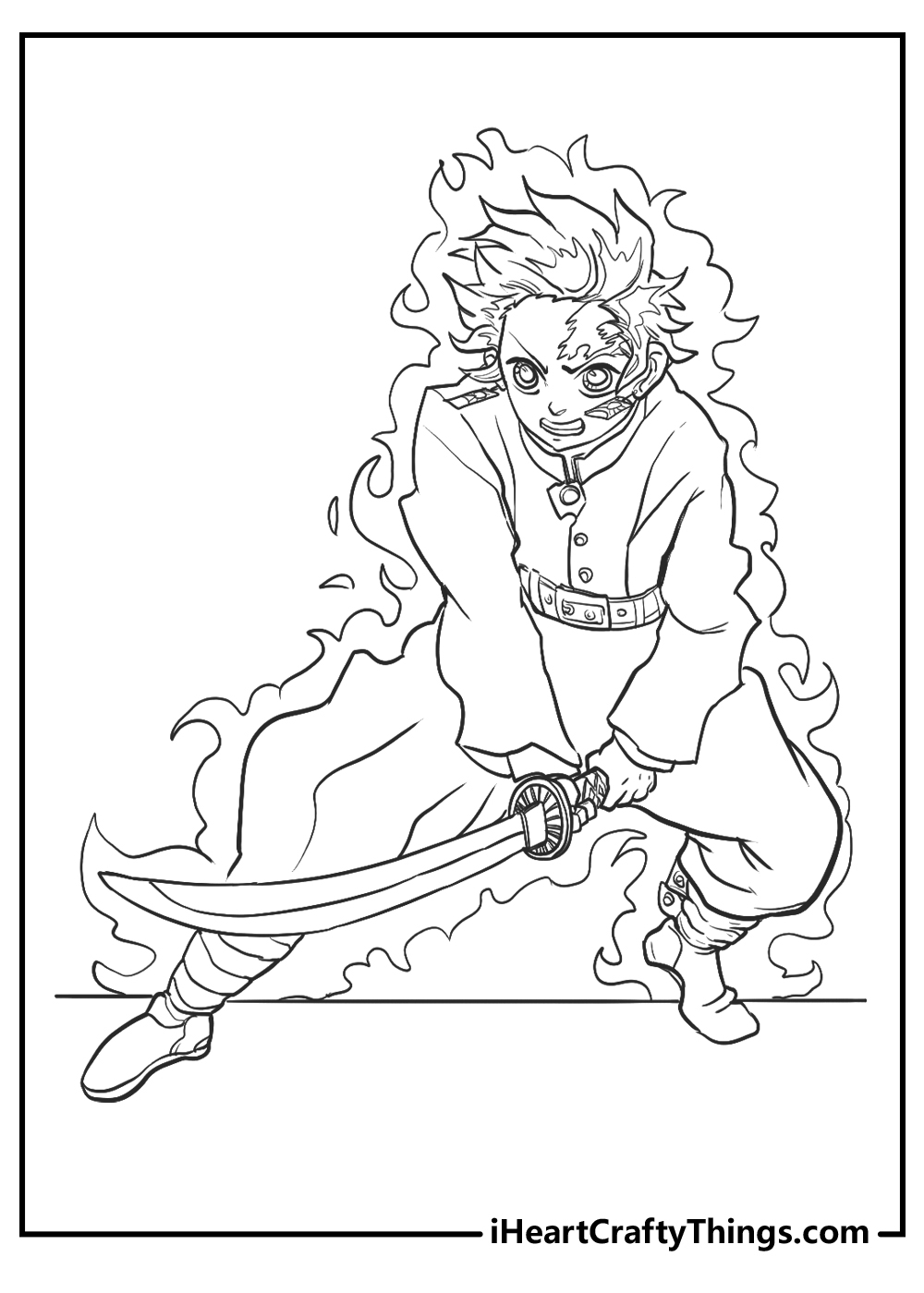 demon slayer all characters coloring pages