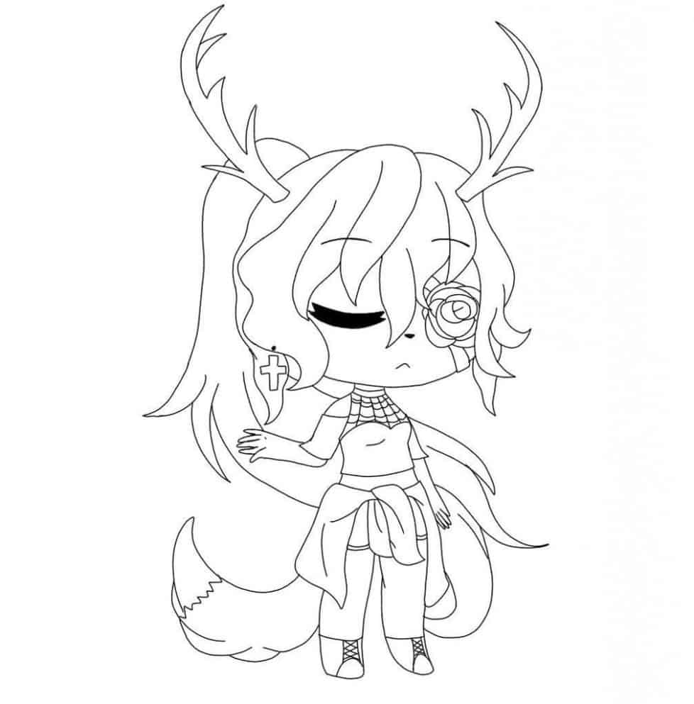 15 Gacha Life Coloring Pages For Free Artsy Pretty Colors
