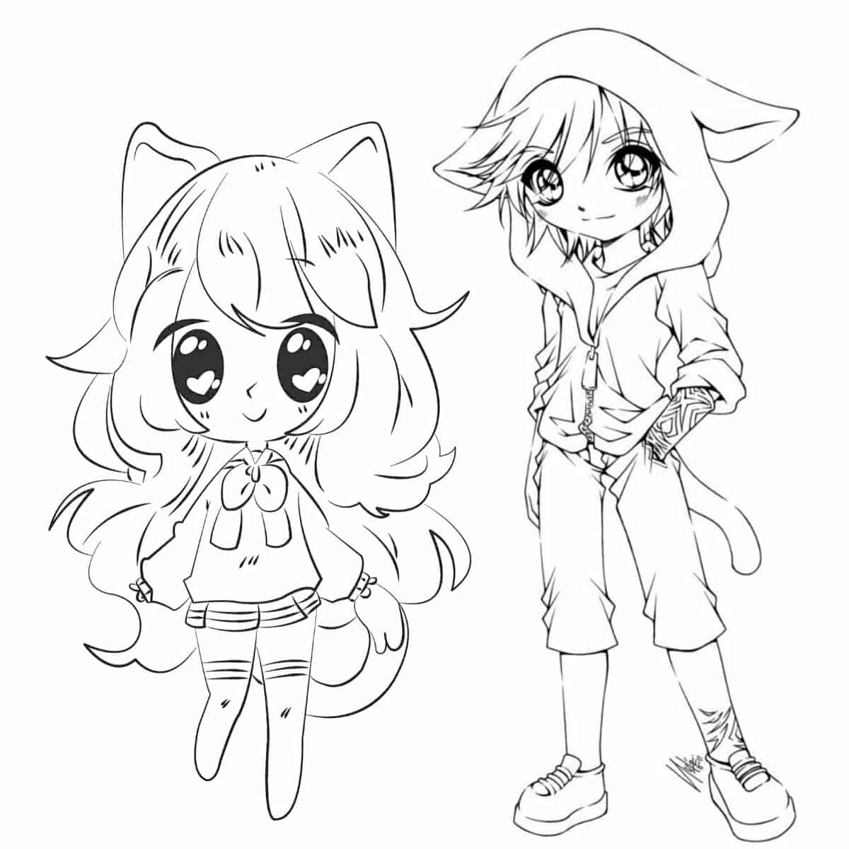 15 Gacha Life Coloring Pages For Free Artsy Pretty Colors
