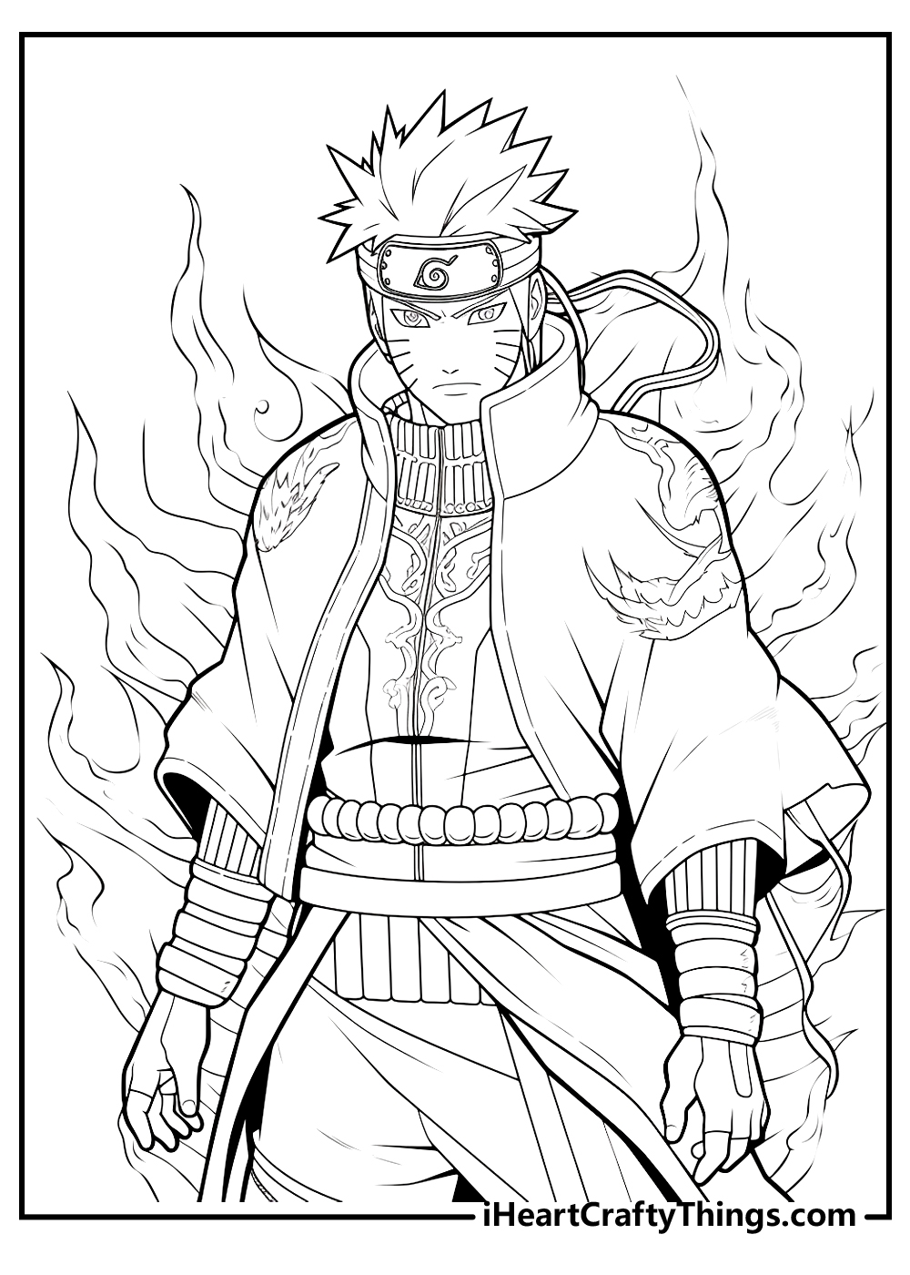 naruto anime coloring pages