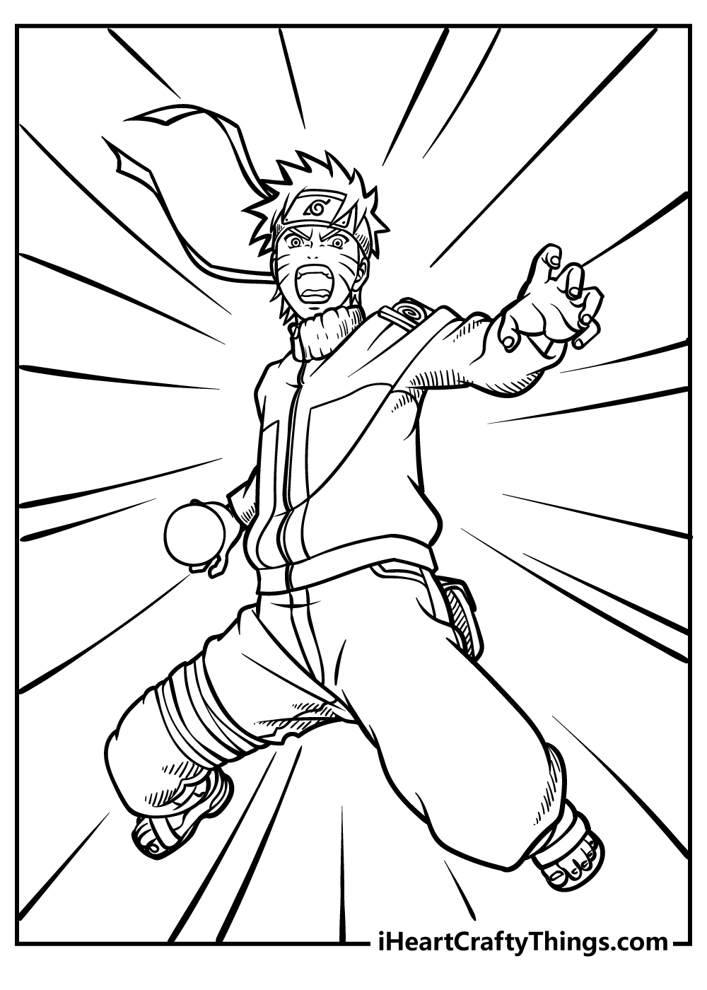 anime coloring pages for boys