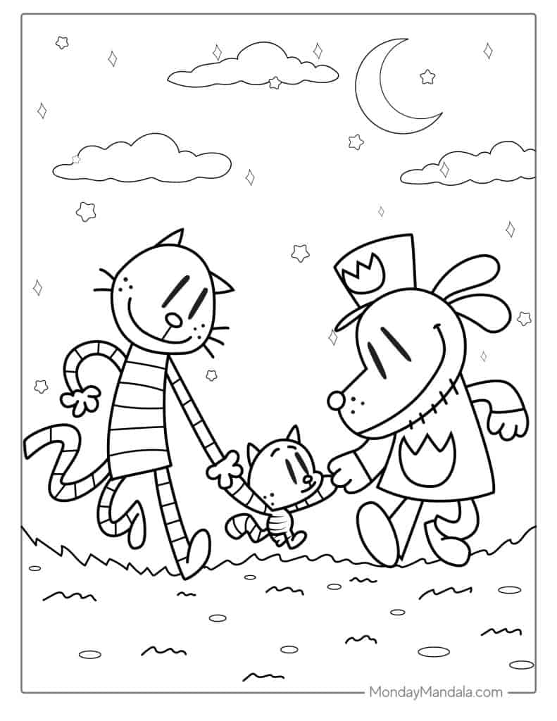 19 Dog Man Coloring Pages Free PDF Printables 