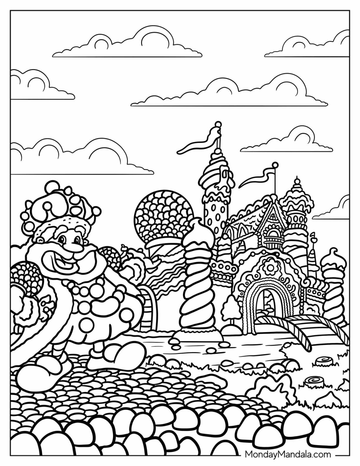 coloring pages of candyland characters
