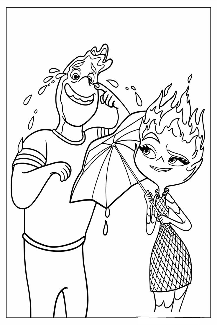 20 Elemental Coloring Pages Free Printable PDF Online Coloring