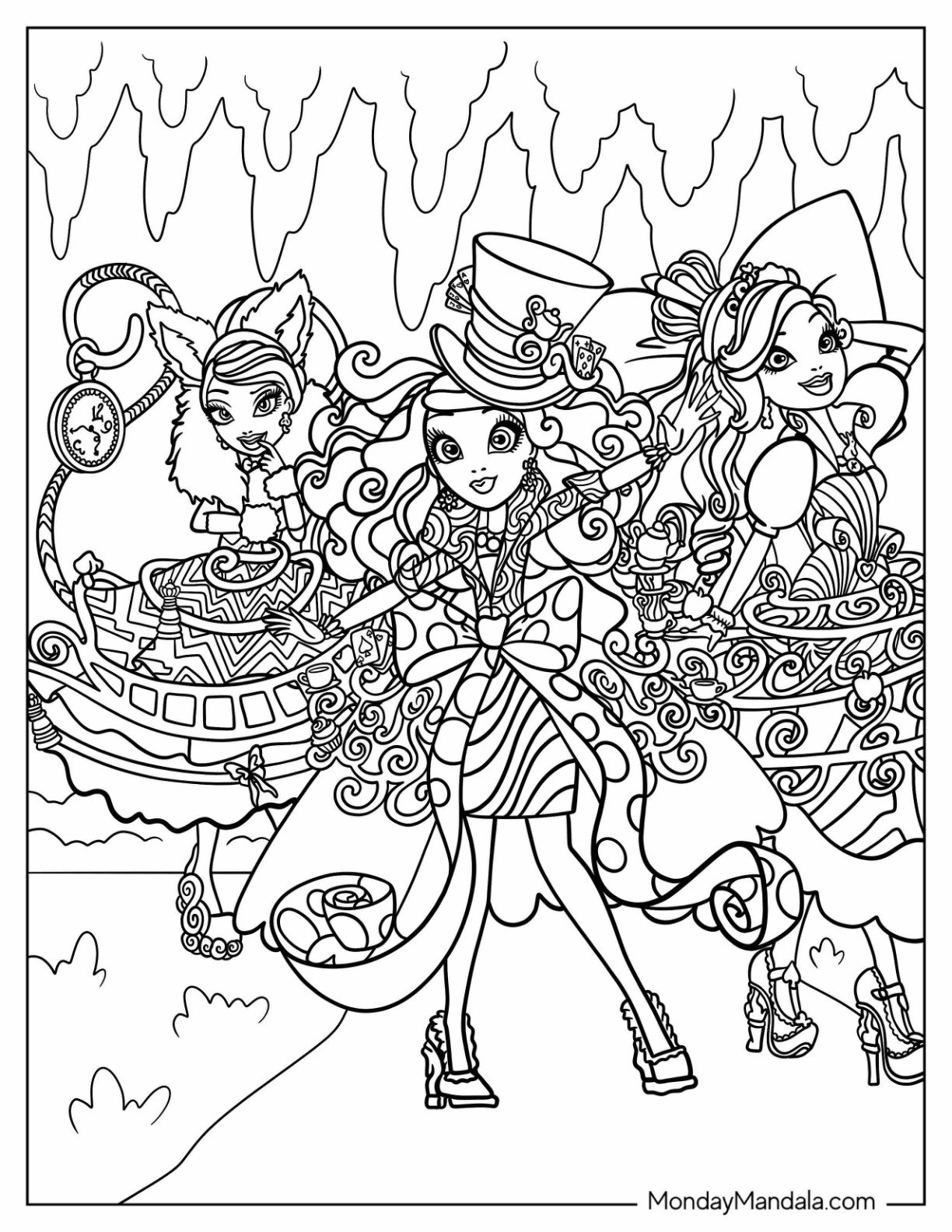 20 Ever After High Coloring Pages Free PDF Printables 