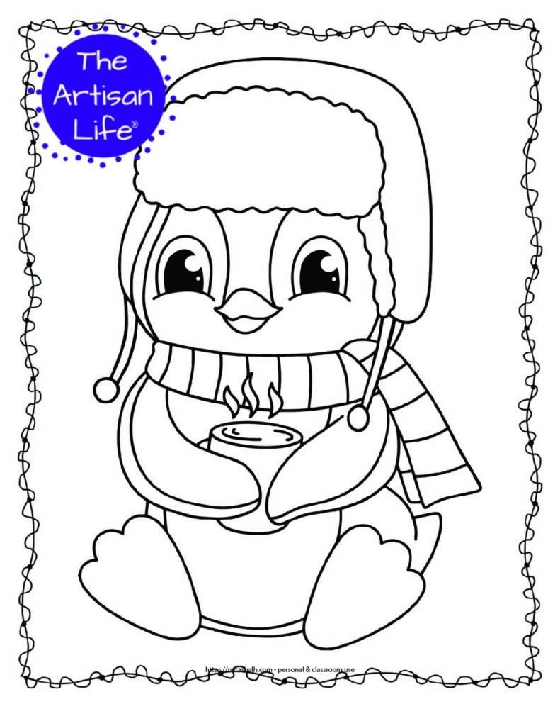 20 Free Printable Winter Animal Coloring Pages For Kids The Artisan Life