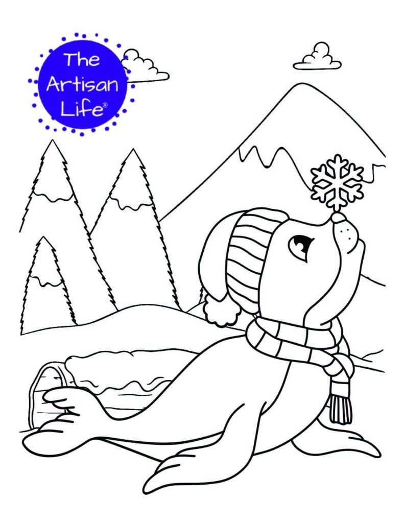 20 Free Printable Winter Animal Coloring Pages For Kids The Artisan Life