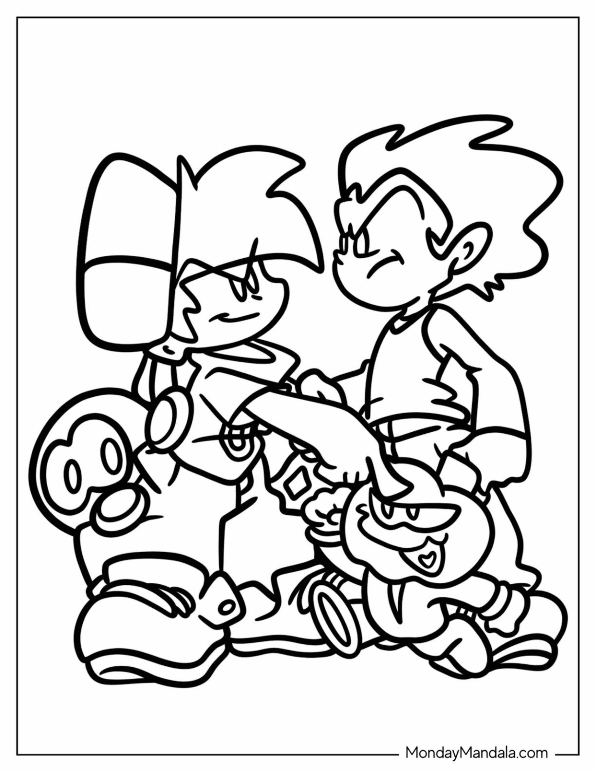 20 Friday Night Funkin Coloring Pages Free Printables 