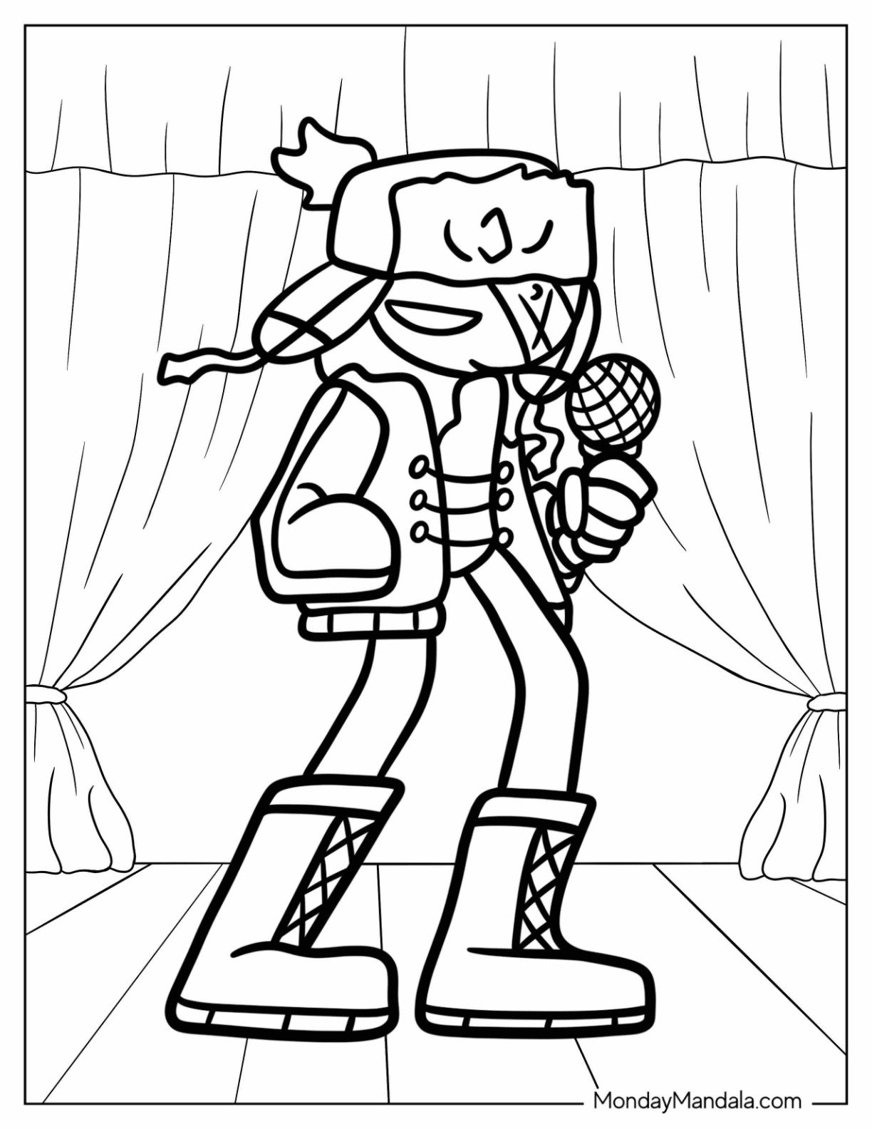 20 Friday Night Funkin Coloring Pages Free Printables 