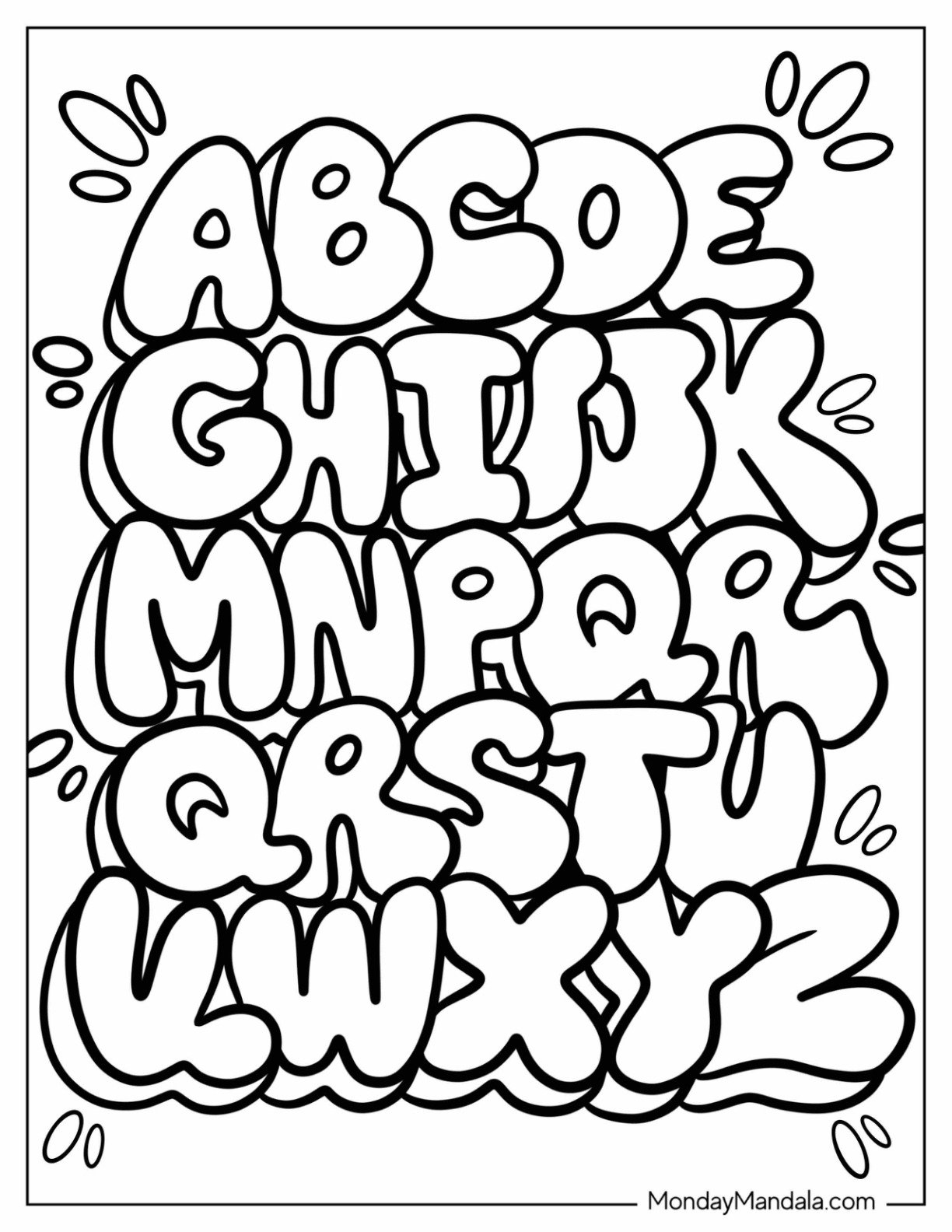 20 Graffiti Coloring Pages Free PDF Printables 