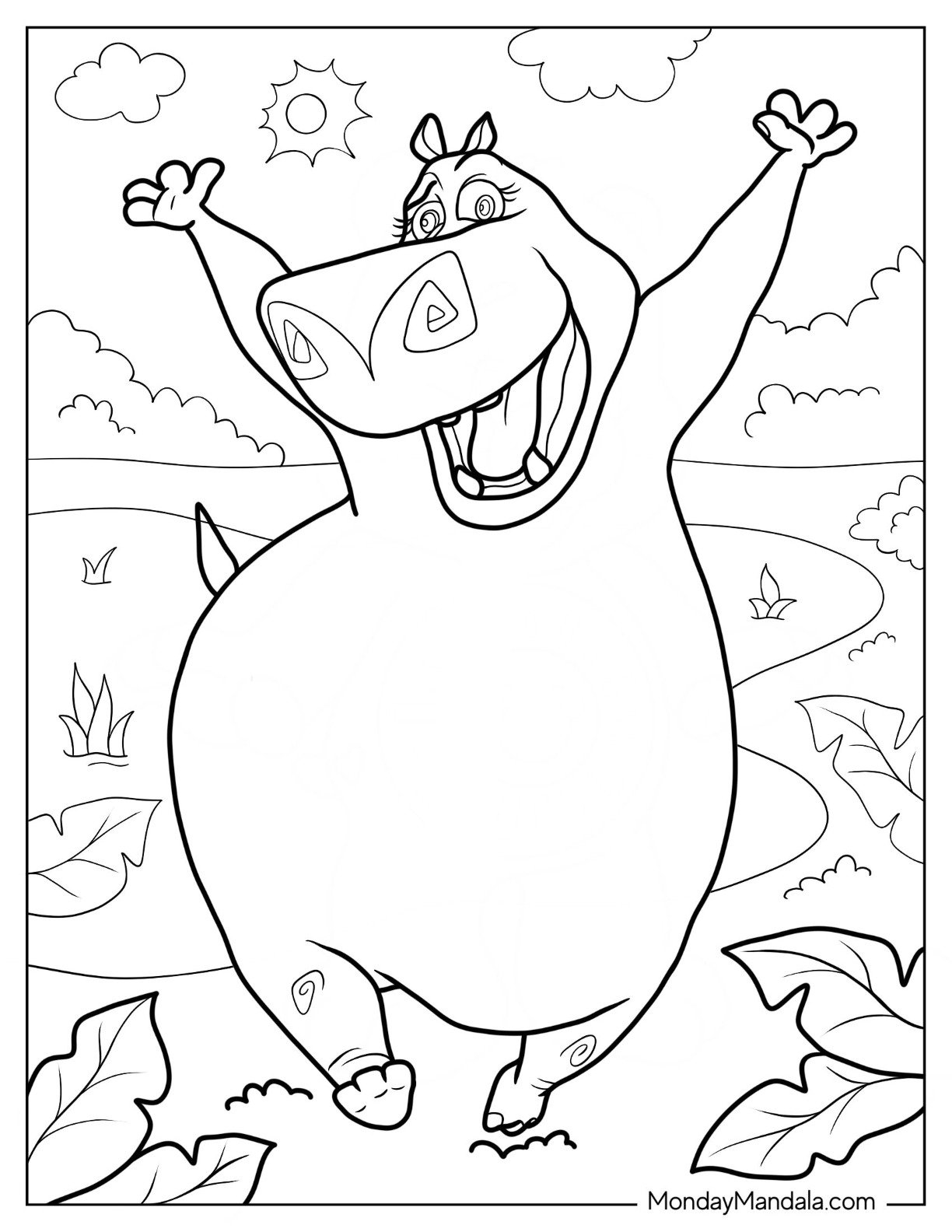 20 Madagascar Coloring Pages Free PDF Printables 
