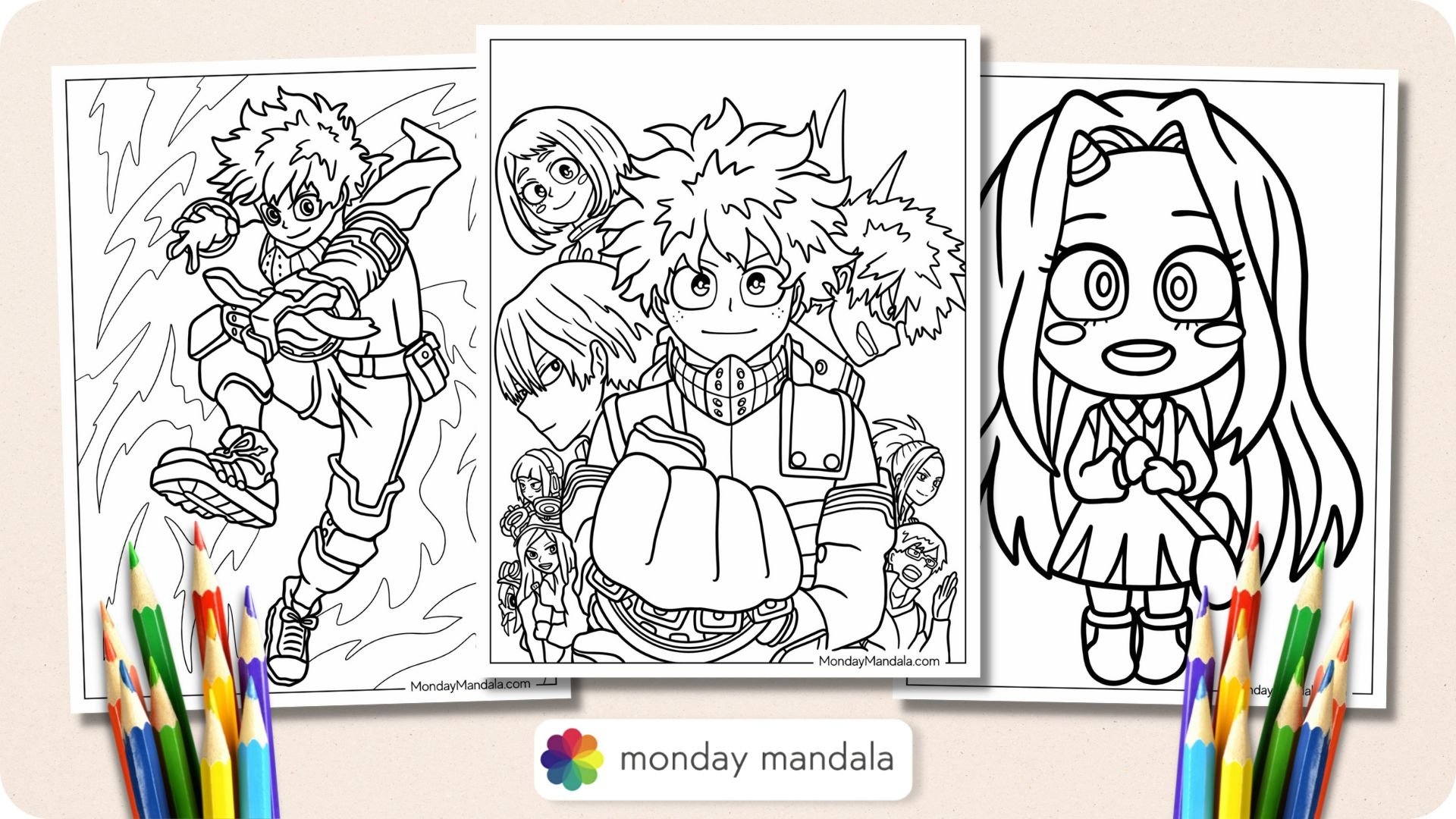 20 My Hero Academia Coloring Pages Free PDF Printables 