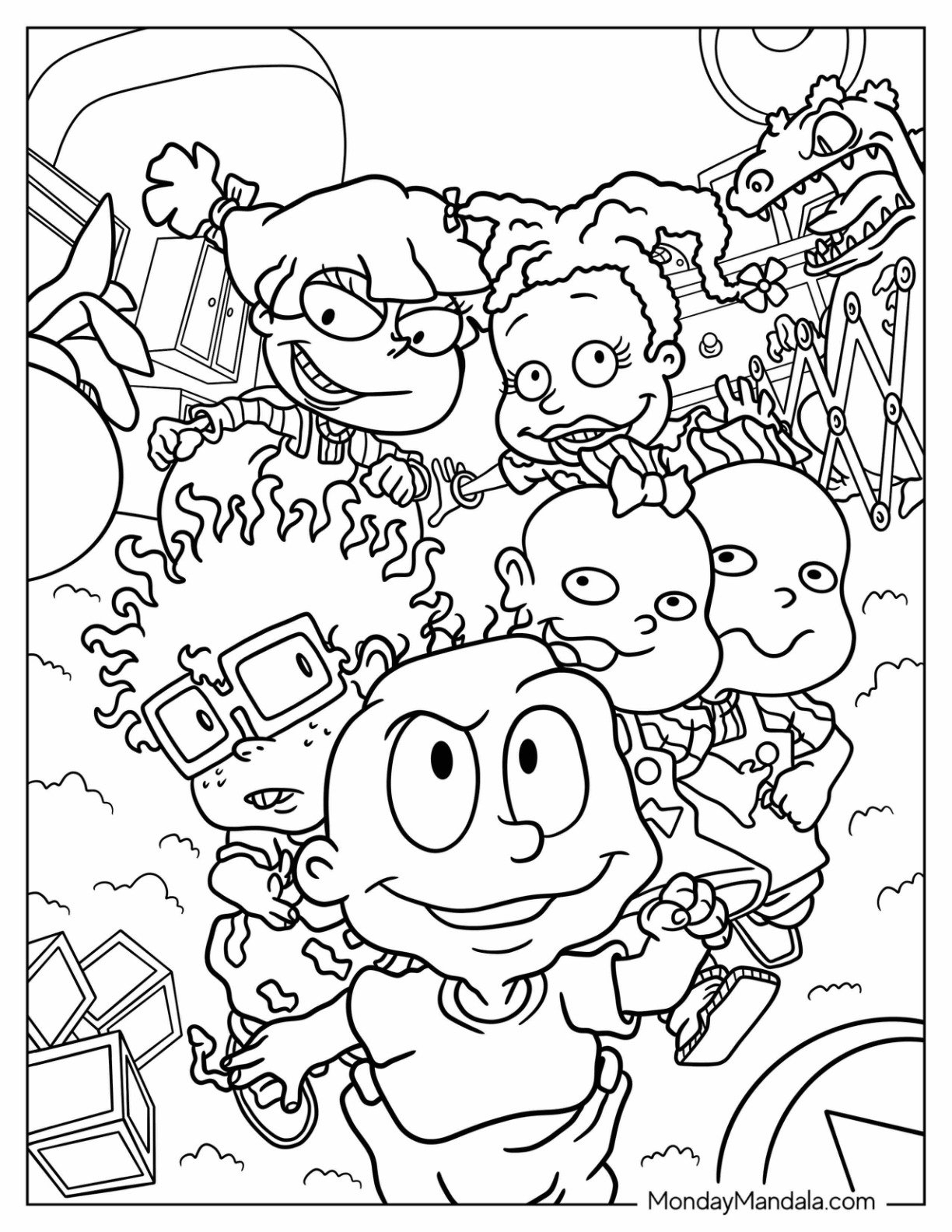 coloring pages nickelodeon characters