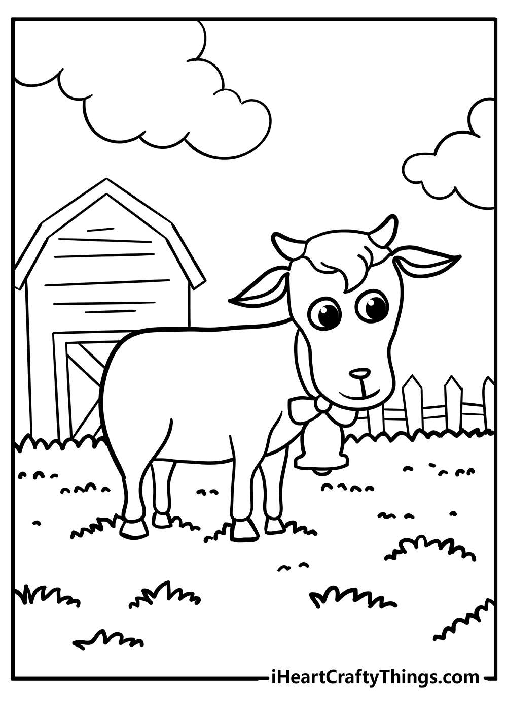 farm animal coloring pages for preschoolers