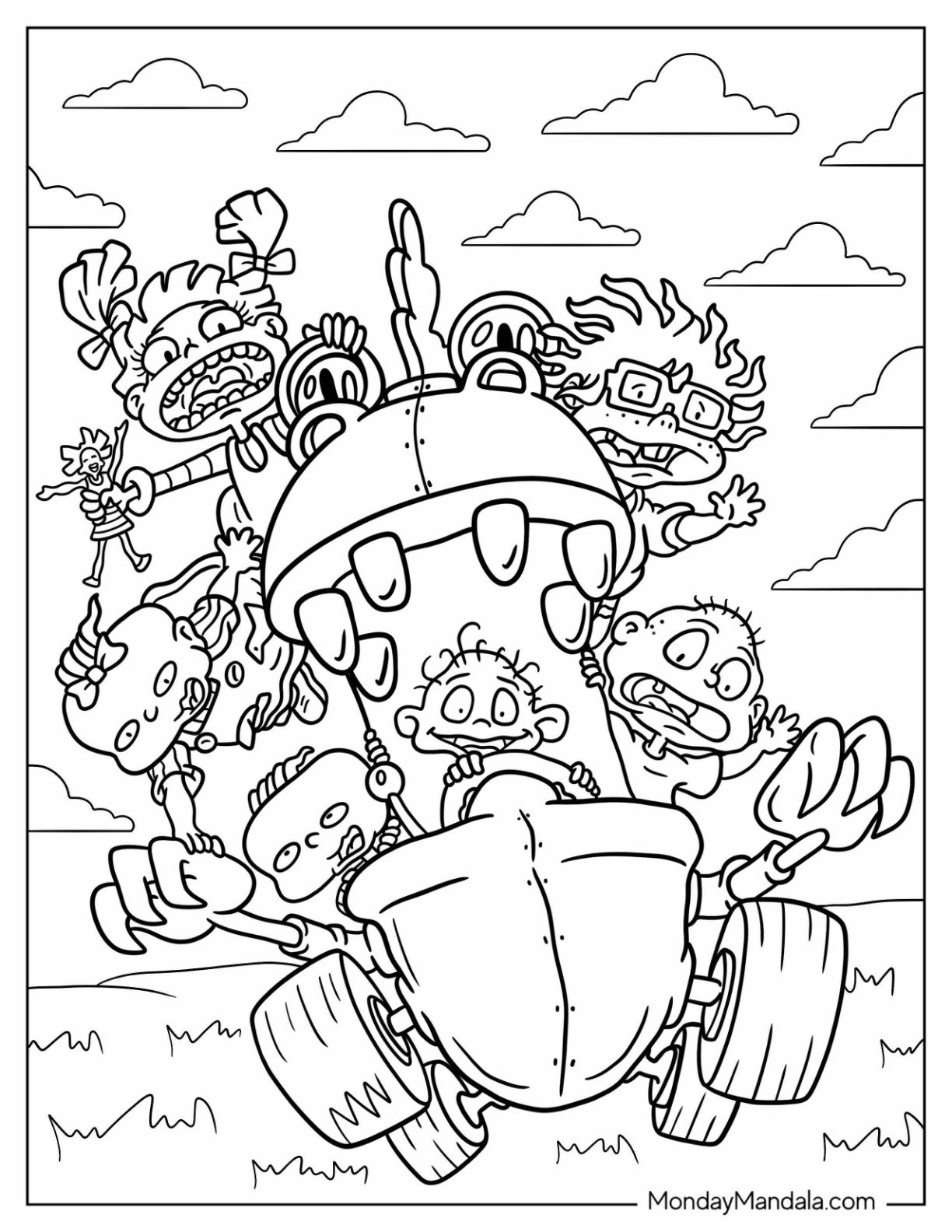 rugrats characters coloring pages