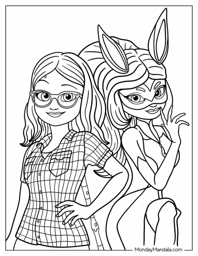 24 Miraculous Ladybug Coloring Pages Free PDF Printables