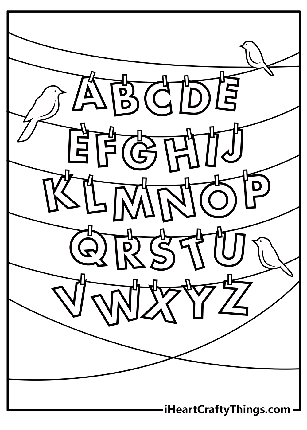 free printable coloring pages alphabet