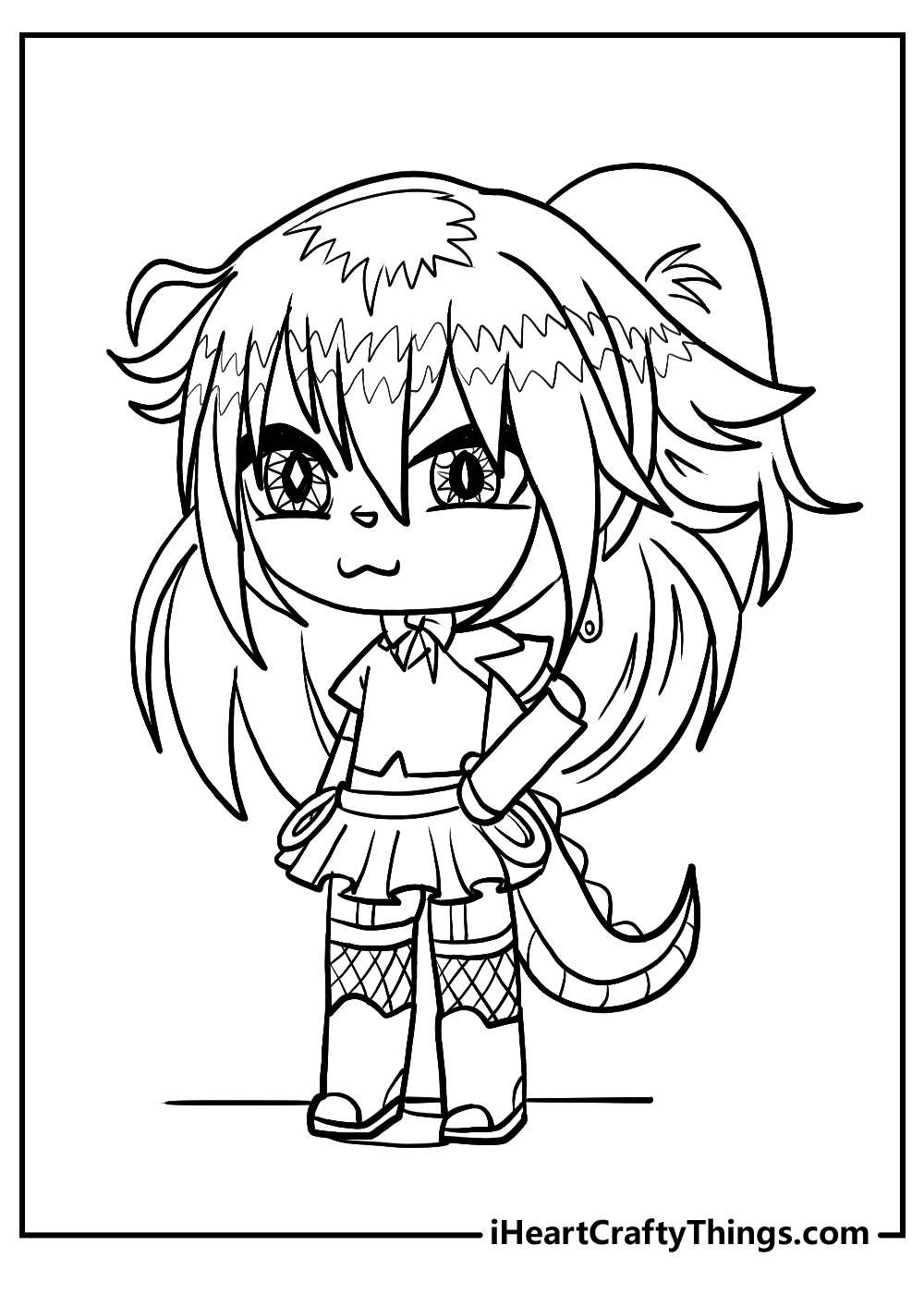 25 Gacha Life Coloring Pages Free Printable PDF For Kids 