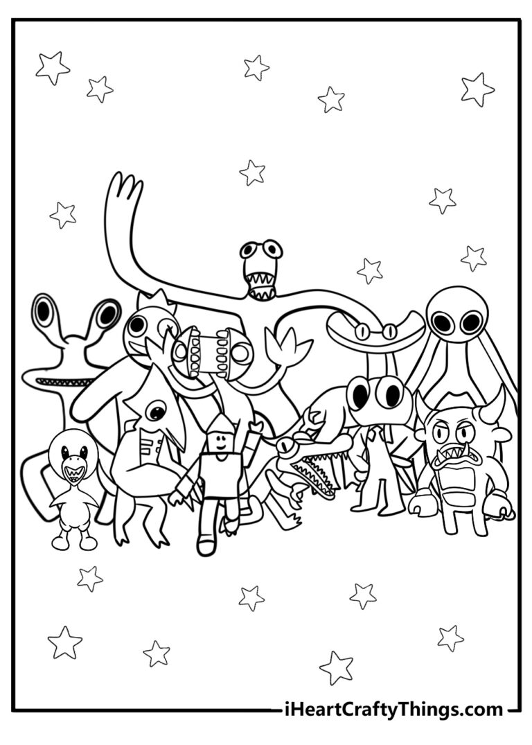 26 New Rainbow Friends Coloring Pages 100 Free To Print