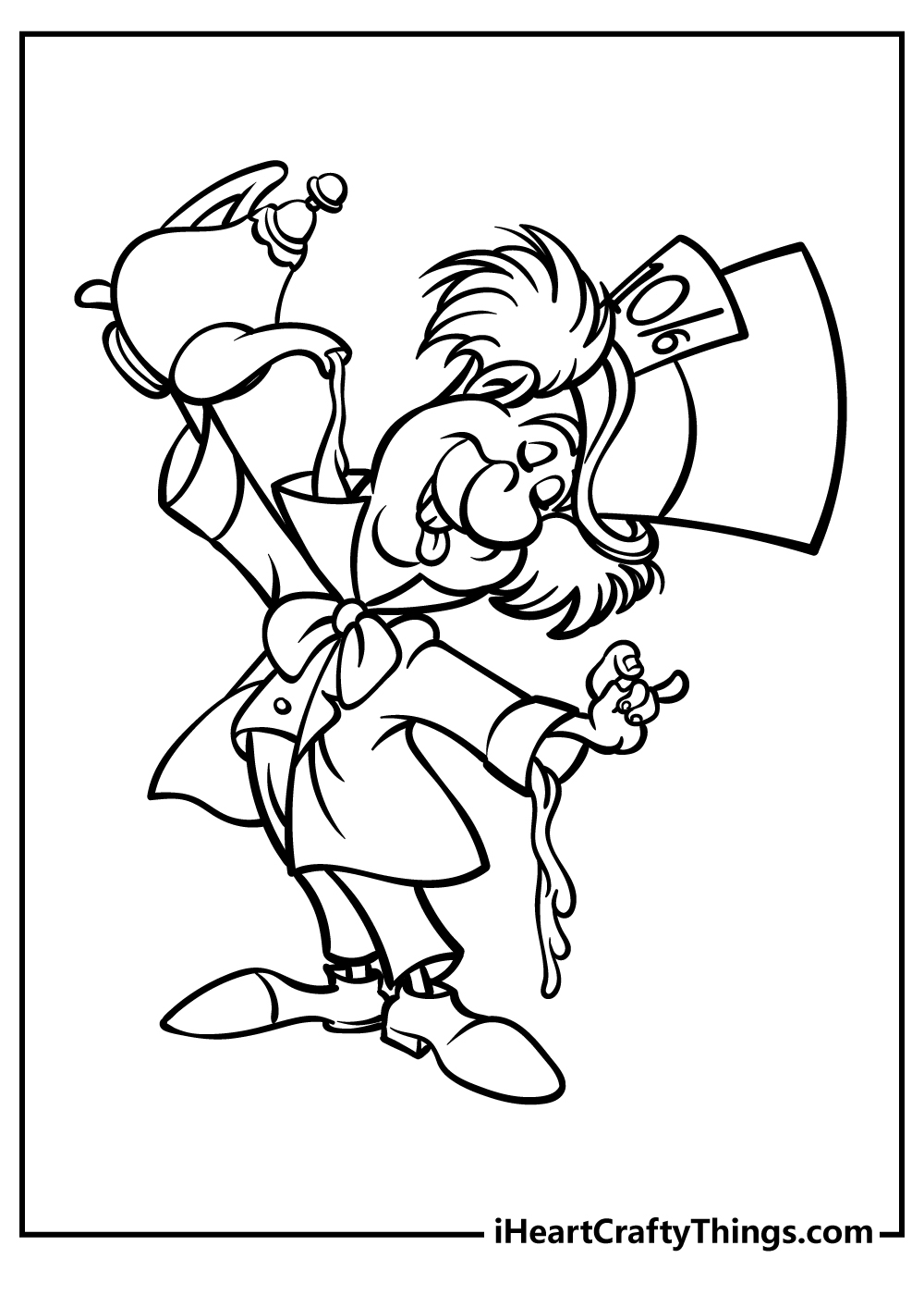 28 Alice In Wonderland Coloring Pages 100 Free Printables 