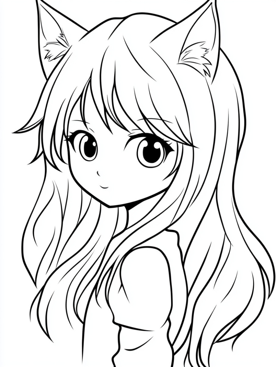cute anime coloring pages easy cute anime coloring pages easy
