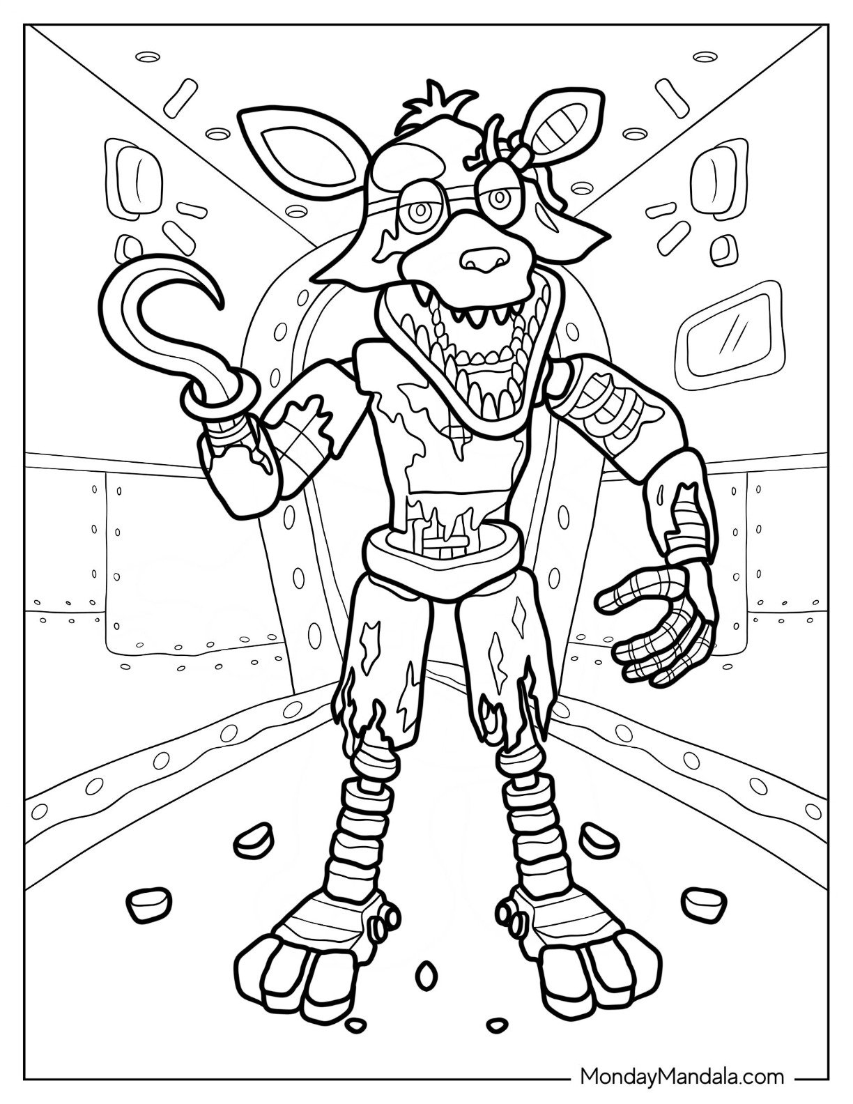 fnaf characters coloring pages