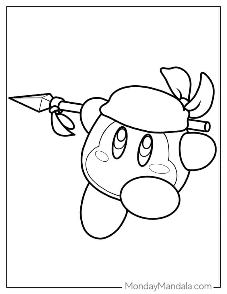 28 Kirby Coloring Pages Free PDF Printables 