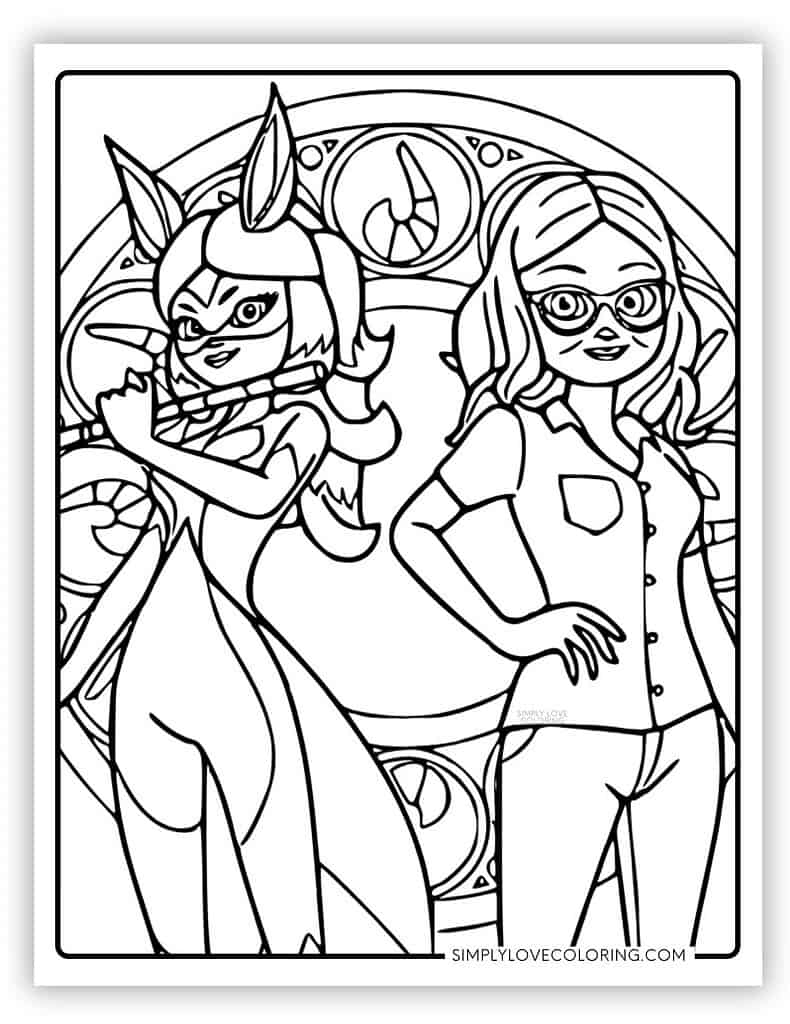 28 Miraculous Ladybug Coloring Pages Free PDF Printables Simply Love Coloring