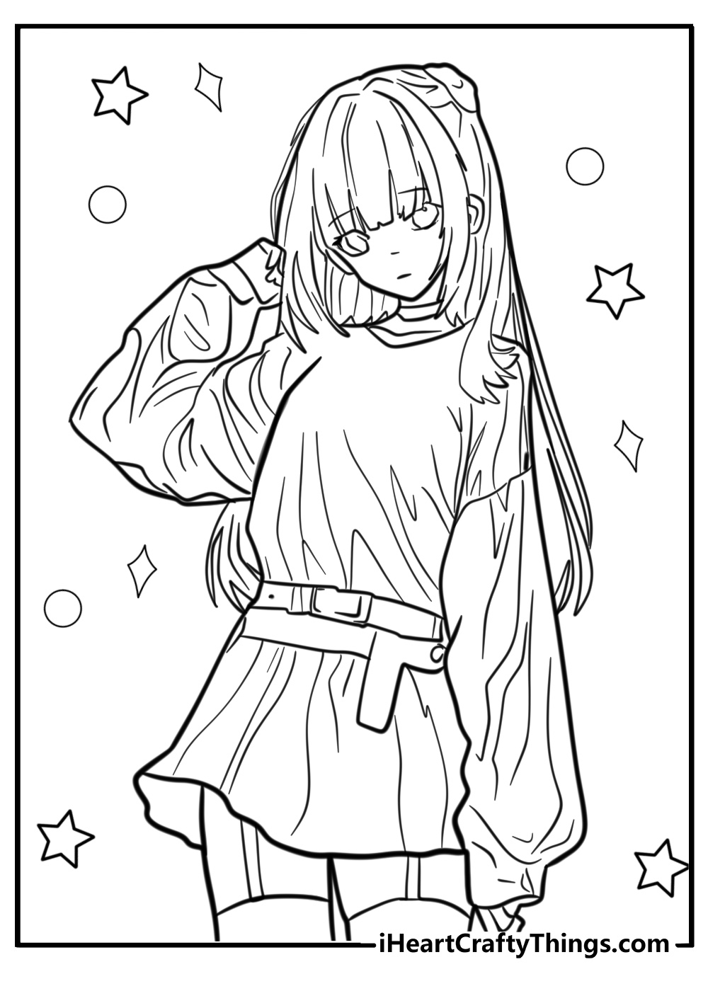 28 New Anime Girl Coloring Pages 100 Free To Print 