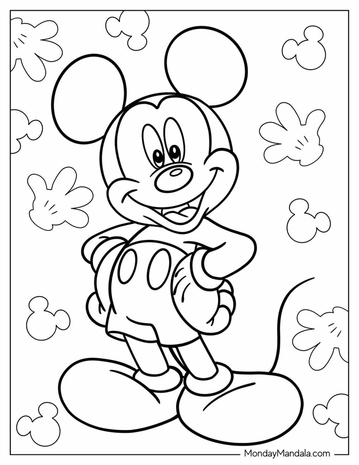 free printable cartoon characters coloring pages