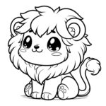 30 Kawaii Safari Animals Coloring Pages For Toddlers Kawaii Safari Animals Coloring Pages Easy And Cute Designs For Young Kids Etsy