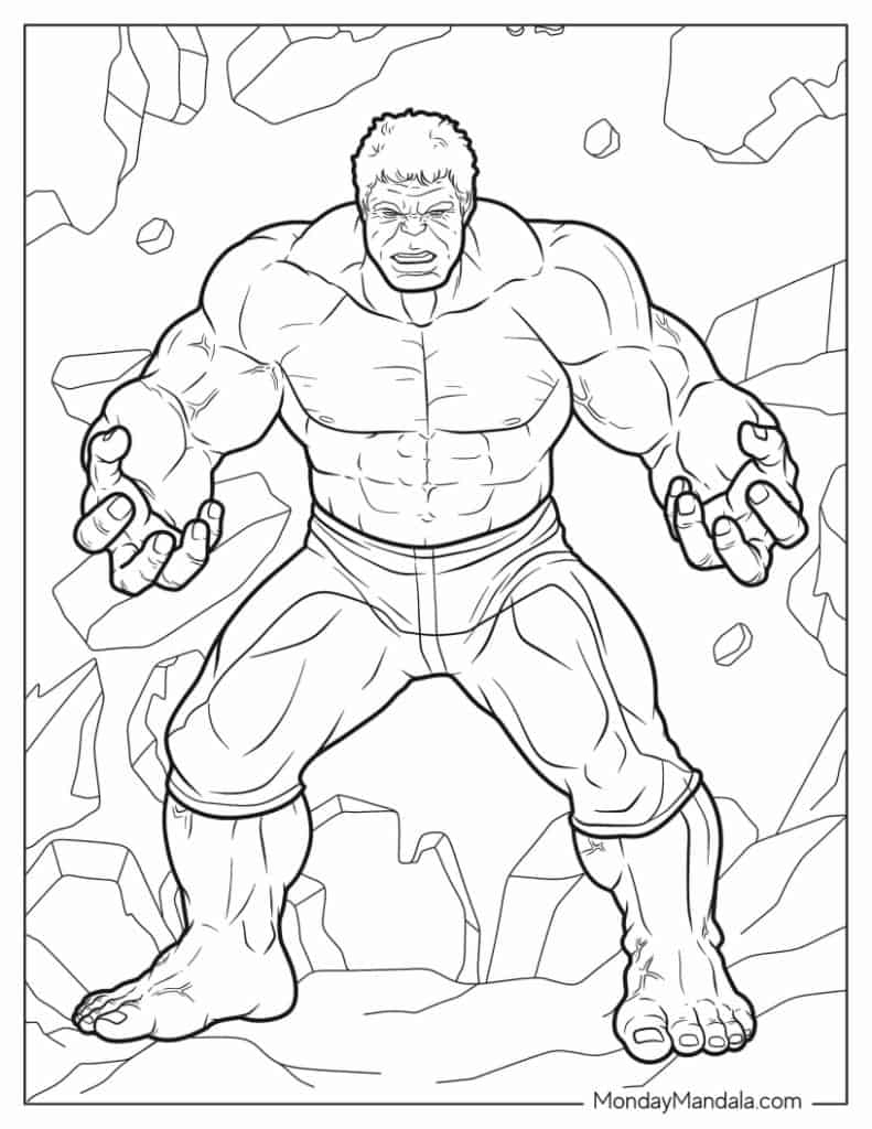coloring pages marvel characters