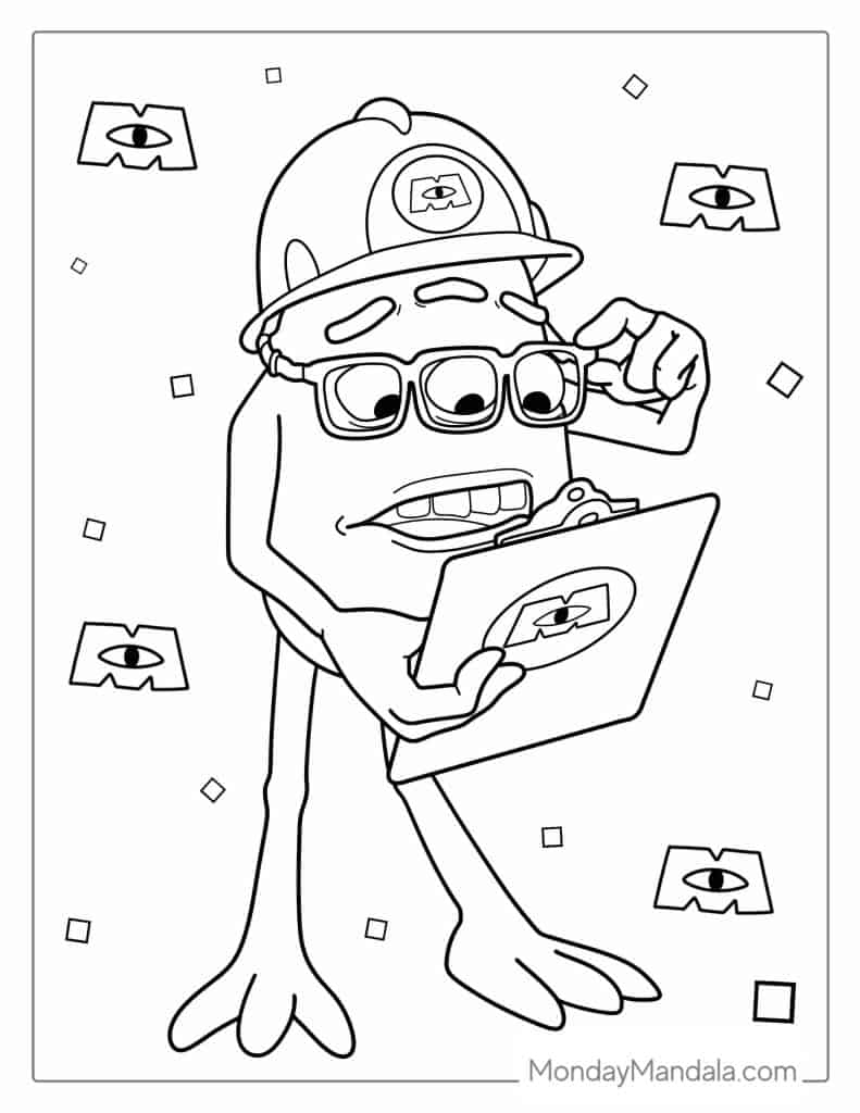 30 Monsters Inc Coloring Pages Free PDF Printables 