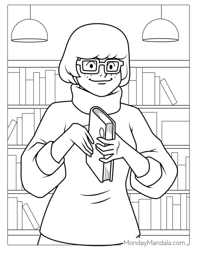 scooby doo characters coloring pages