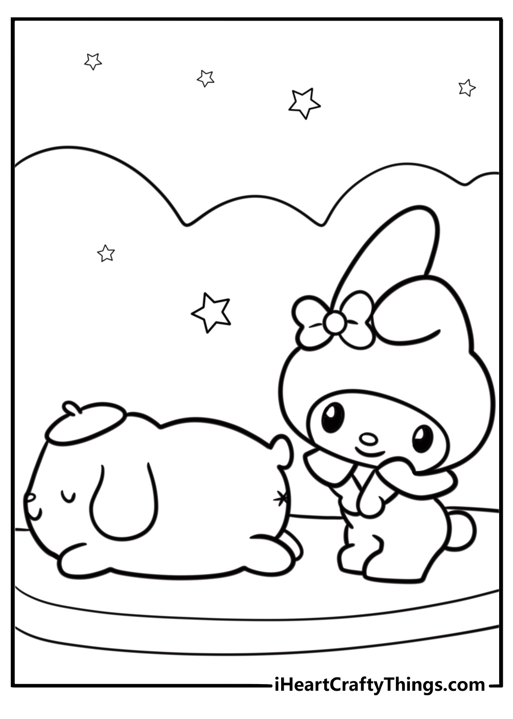 printable sanrio characters coloring pages