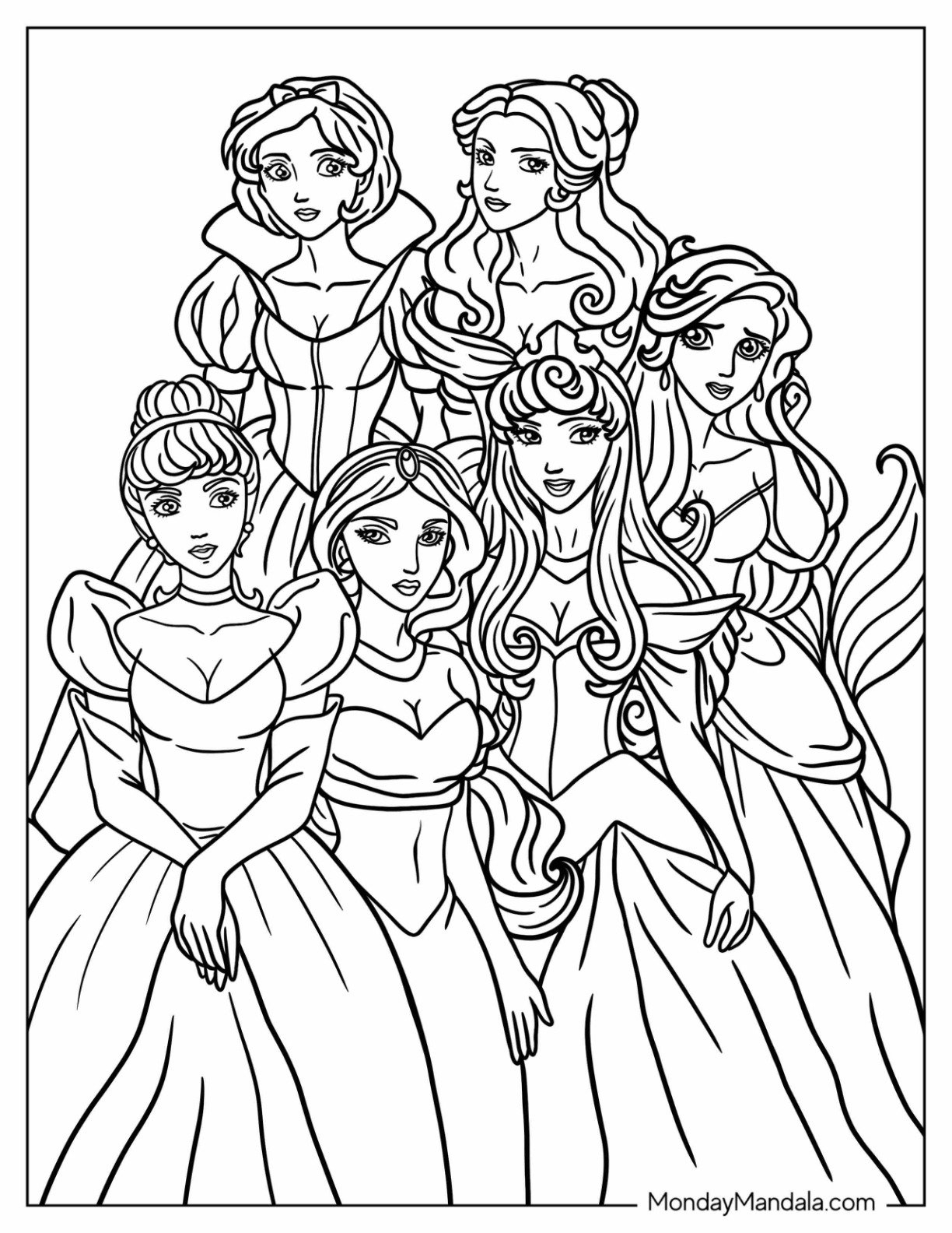 printable disney character coloring pages