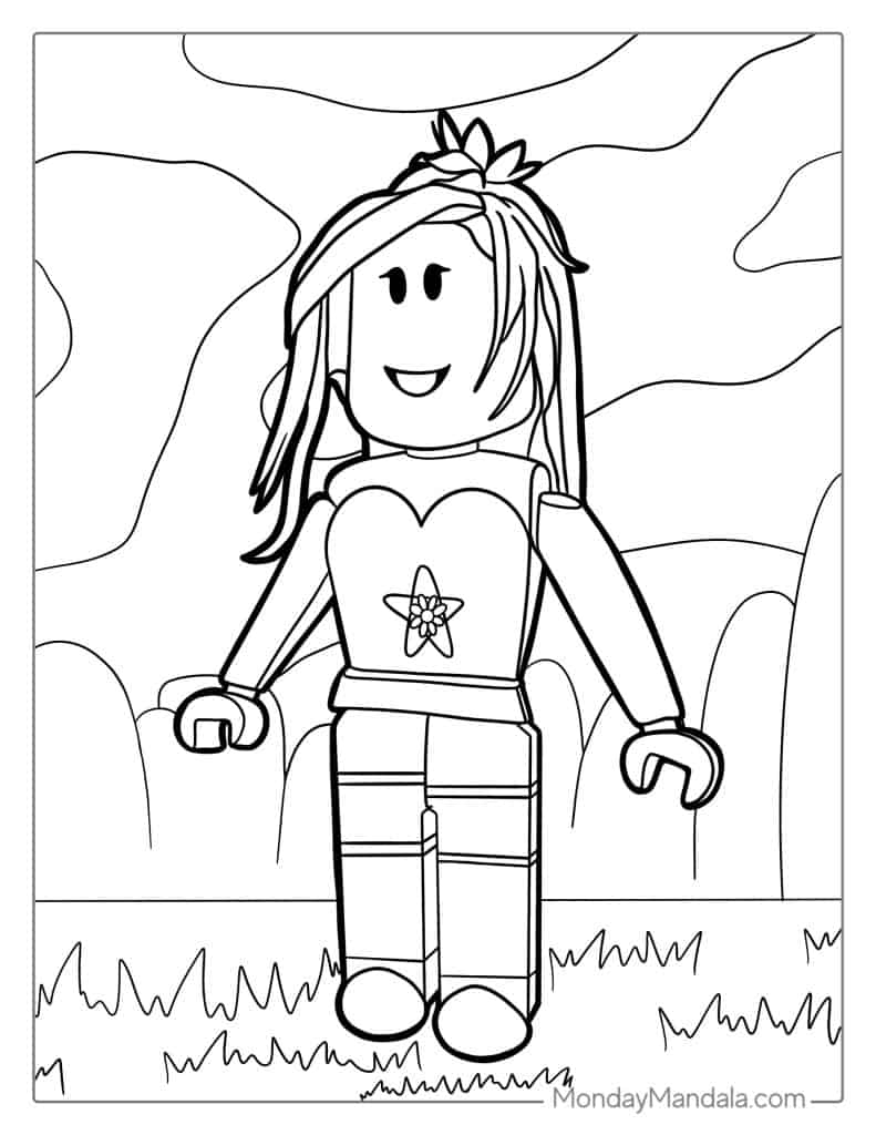 character coloring page