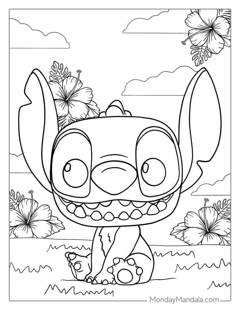 cute disney characters coloring pages