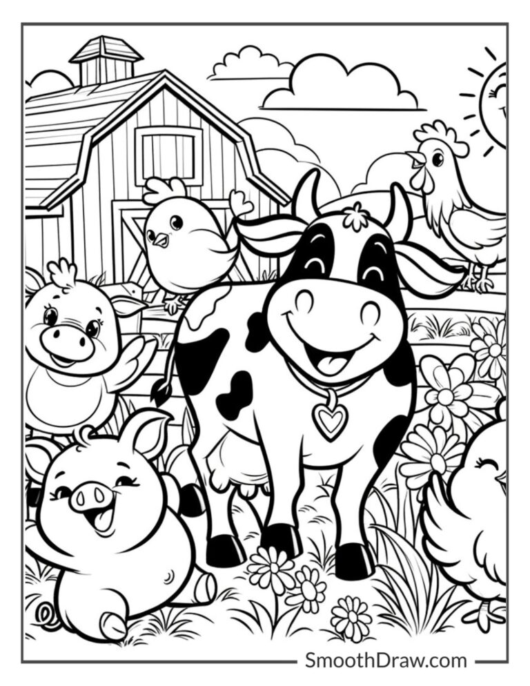 44 Farm Animals Coloring Pages Free Printable PDFs