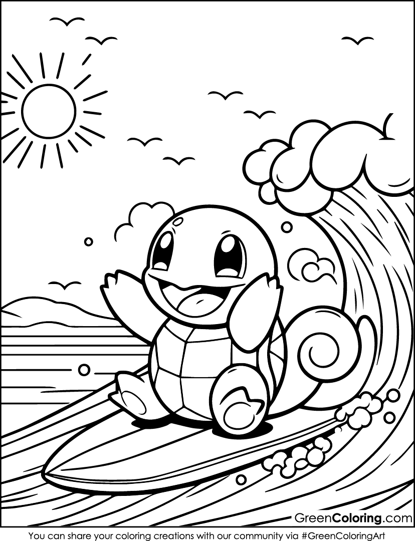 pokemon character coloring pages