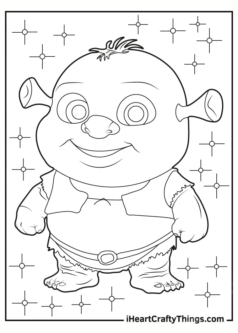 shrek characters coloring pages