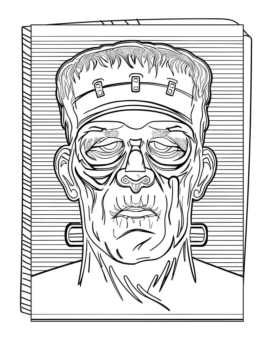 horror movie characters coloring pages