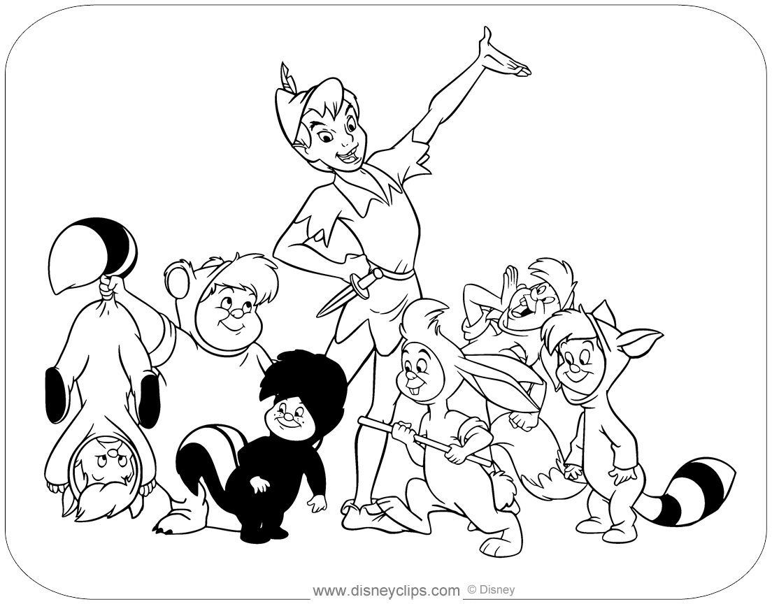 50 Printable Peter Pan Coloring Pages Disneyclips