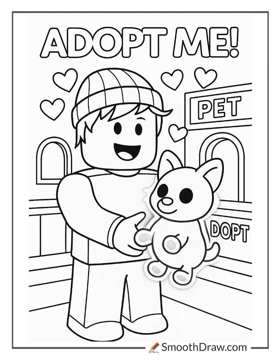 roblox characters coloring pages